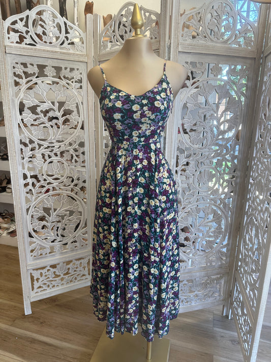 Tie Back Maxi Floral Dress