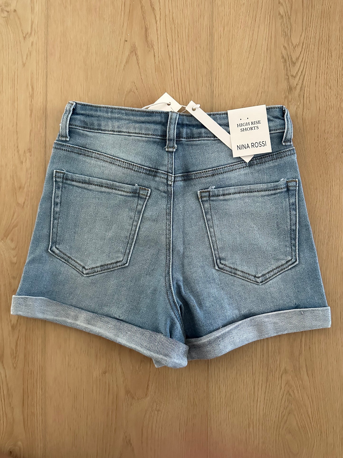 Medium Wash Denim Shorts