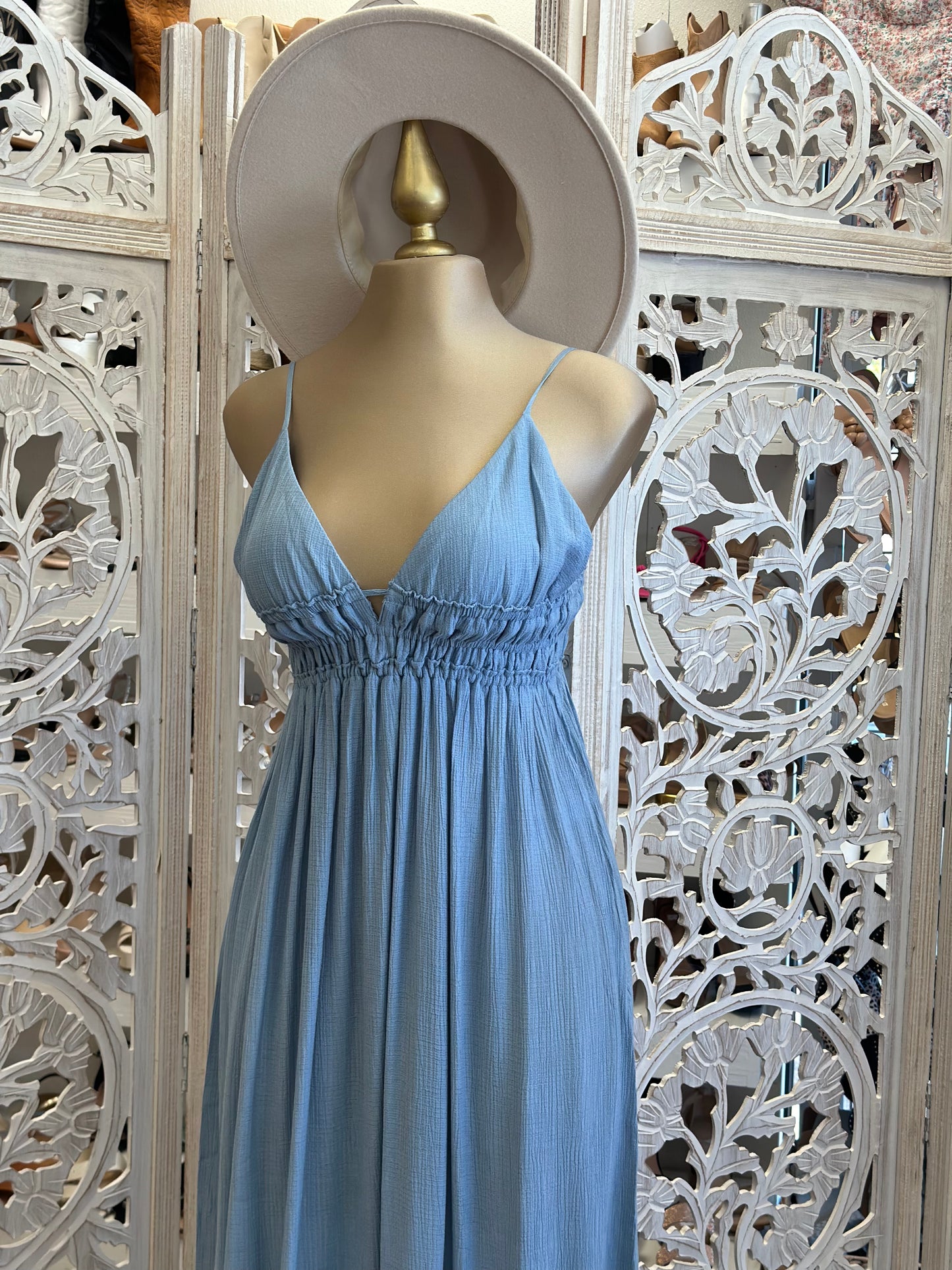 Chambray Maxi Dress