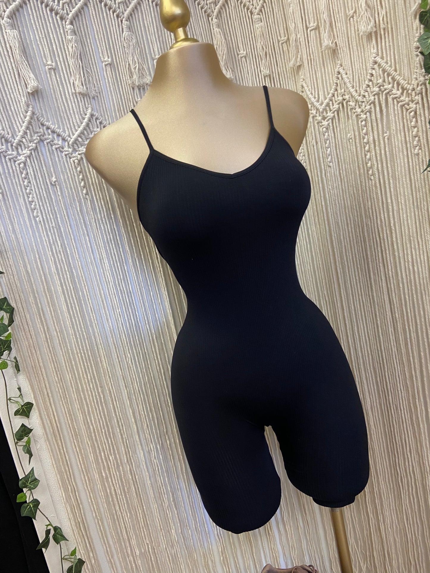 Fitted Black Jumpsuit