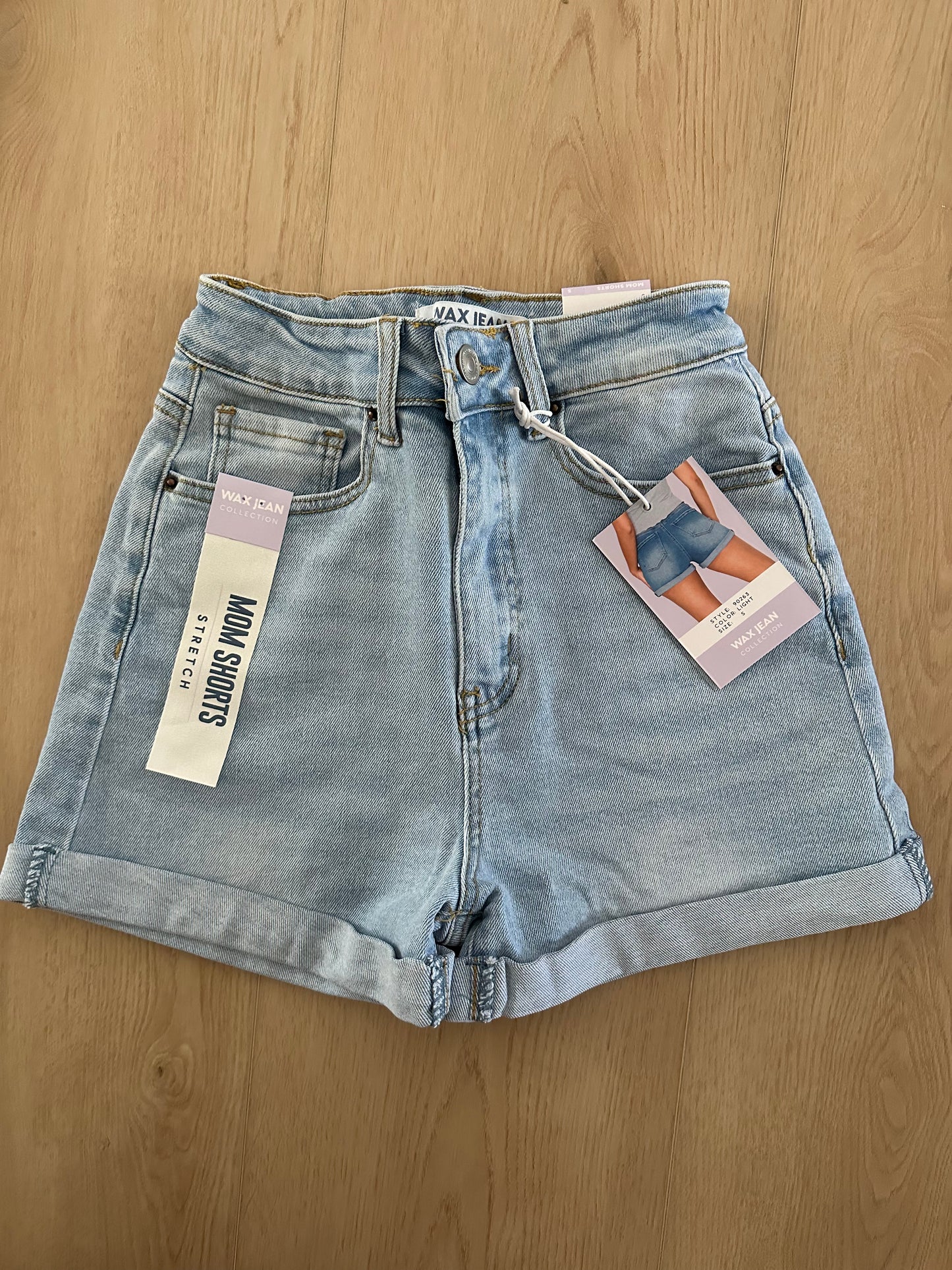 Light Wash Denim Shorts