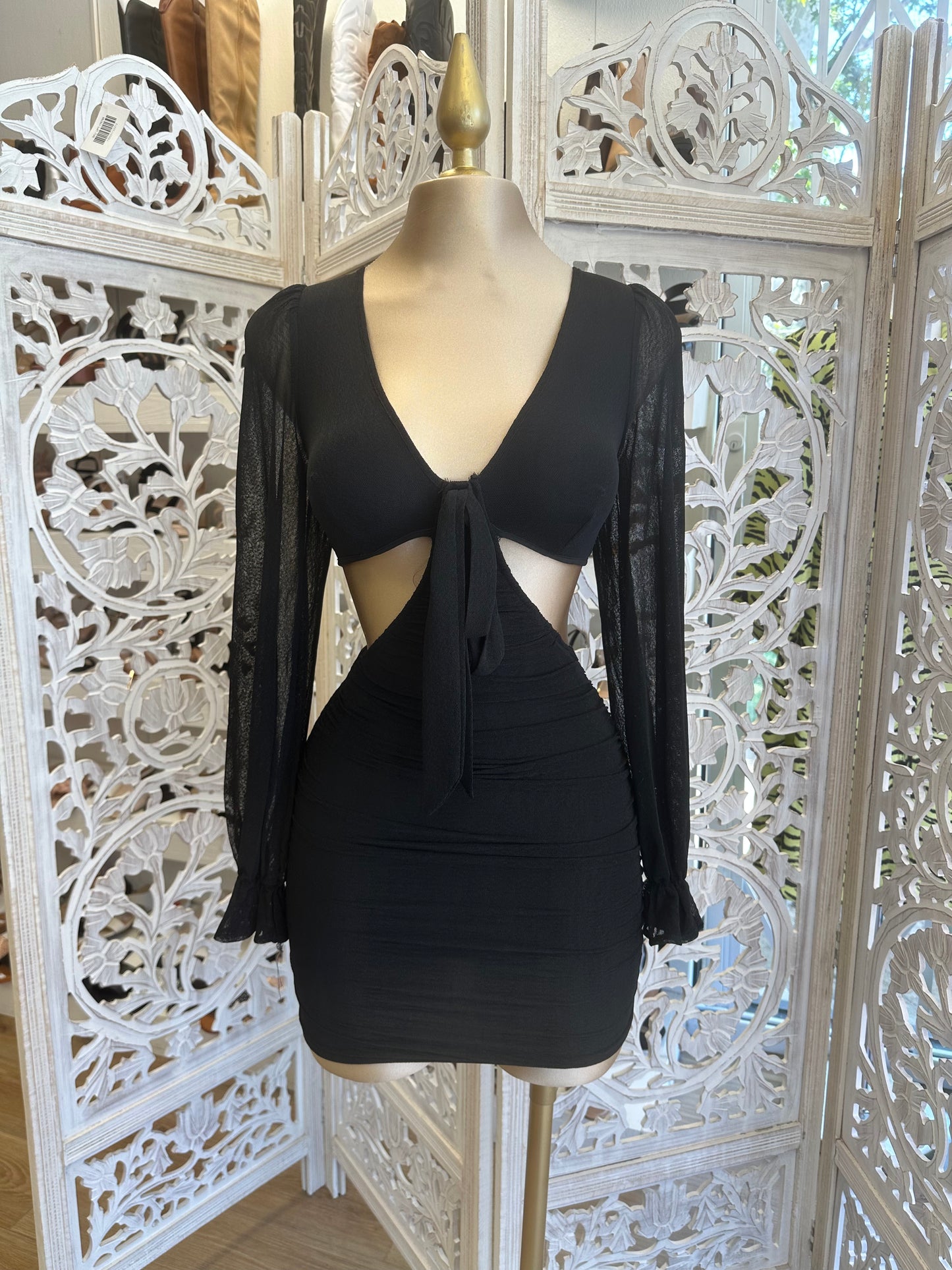 Cutout Tie Up Dress
