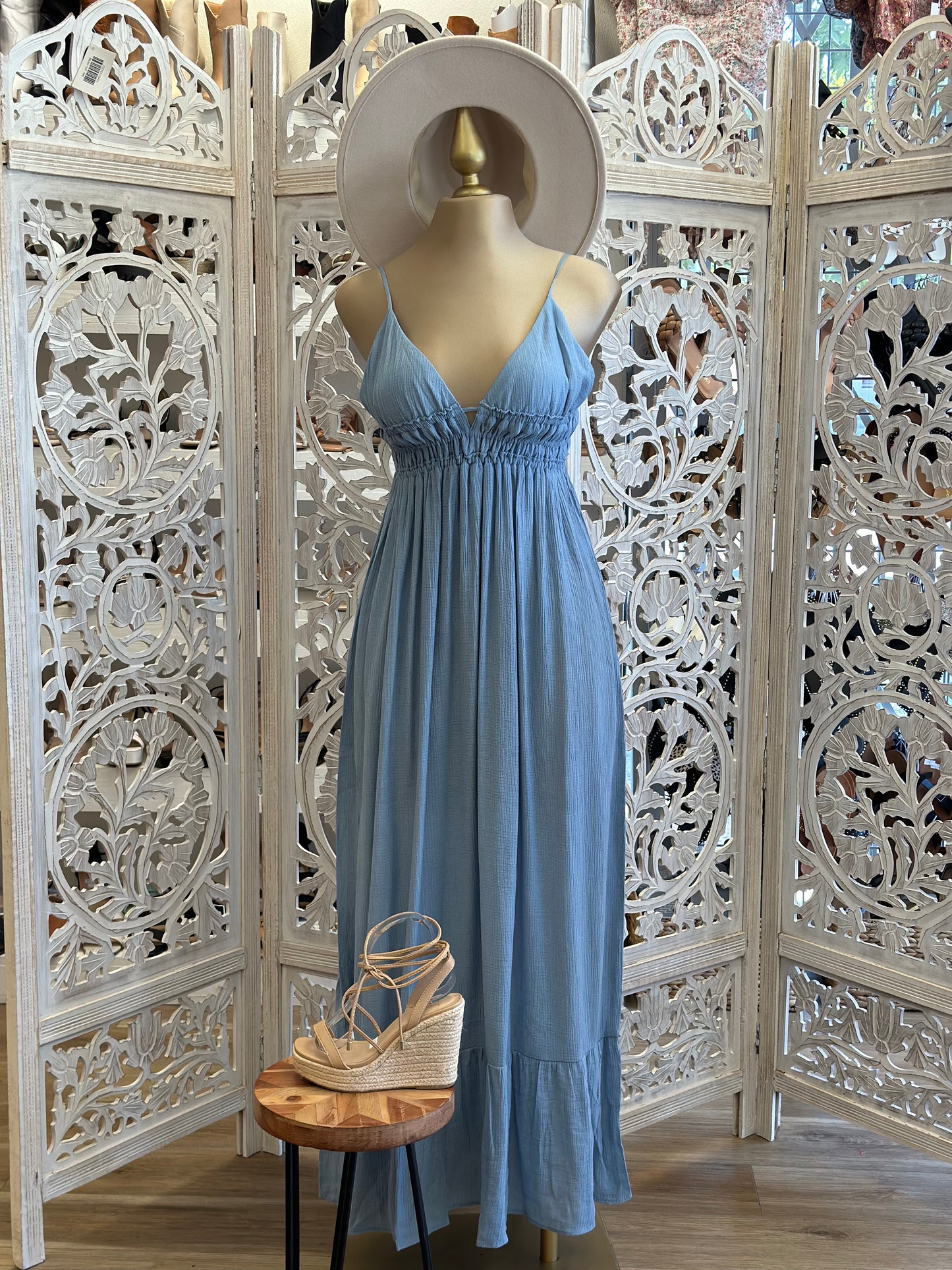 Chambray Maxi Dress