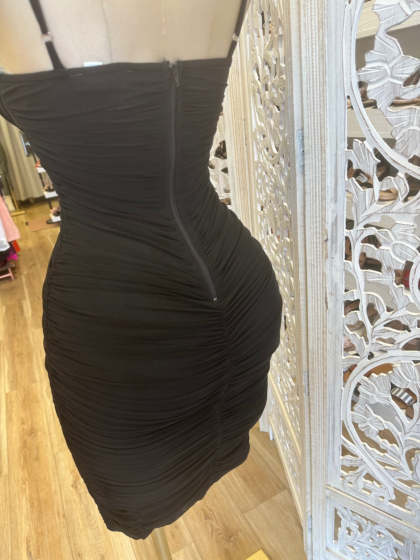 Black Slit Dress