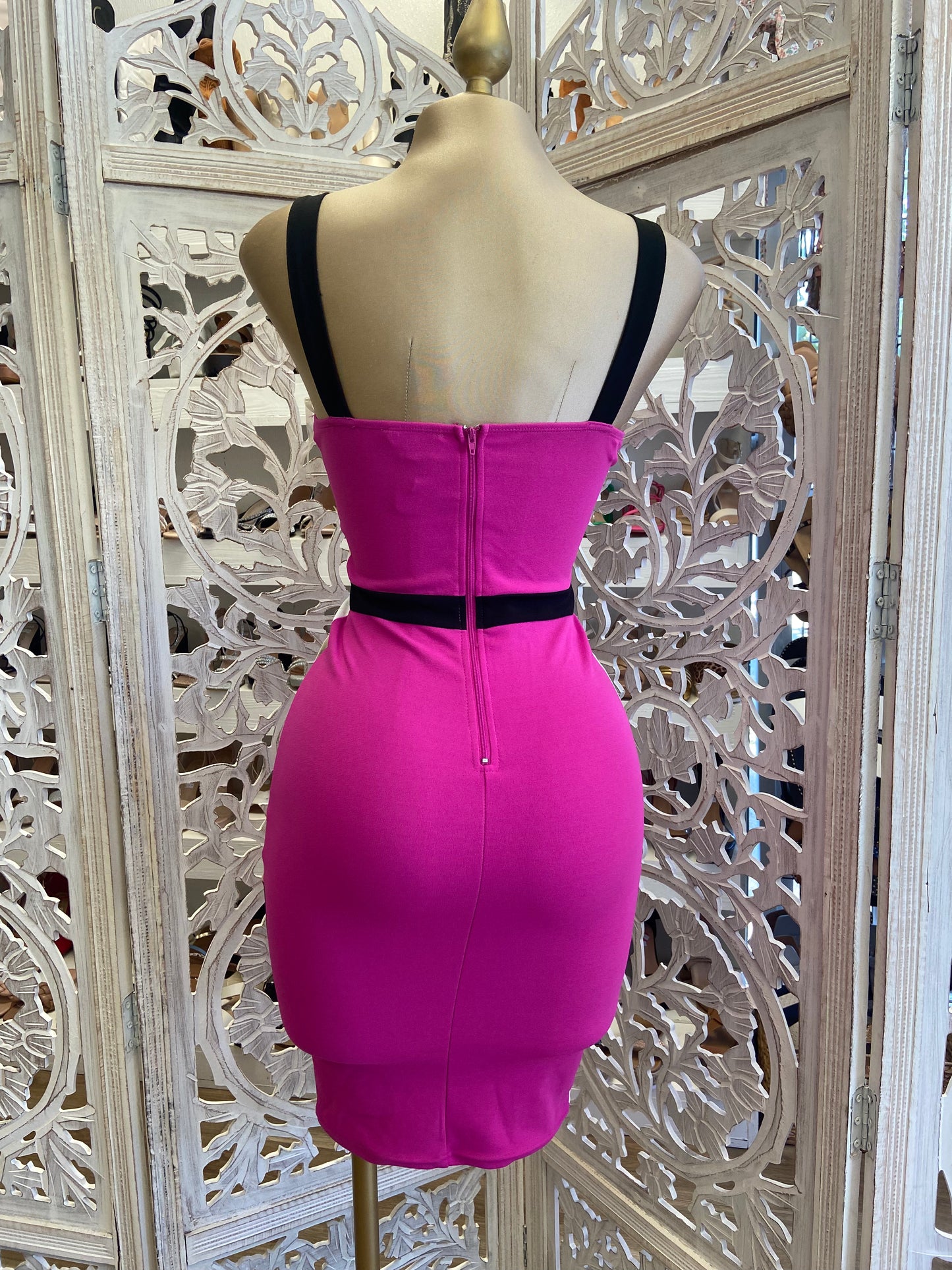 Abstract Color Bodycon Dress