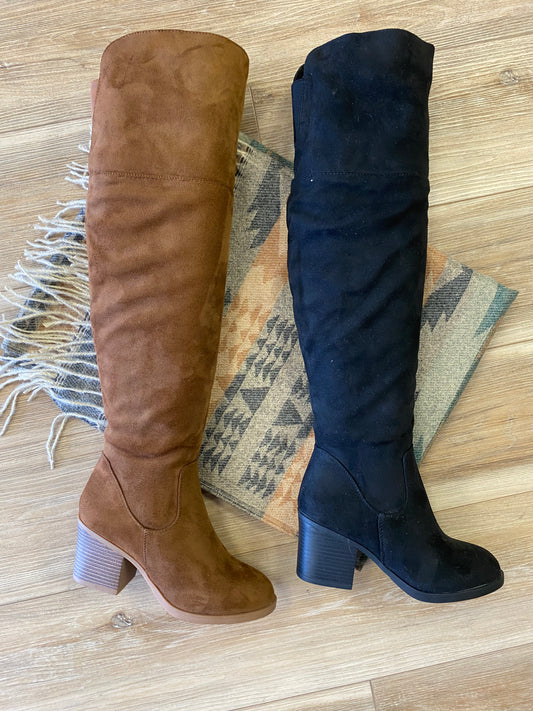 High Knee Suede Boots