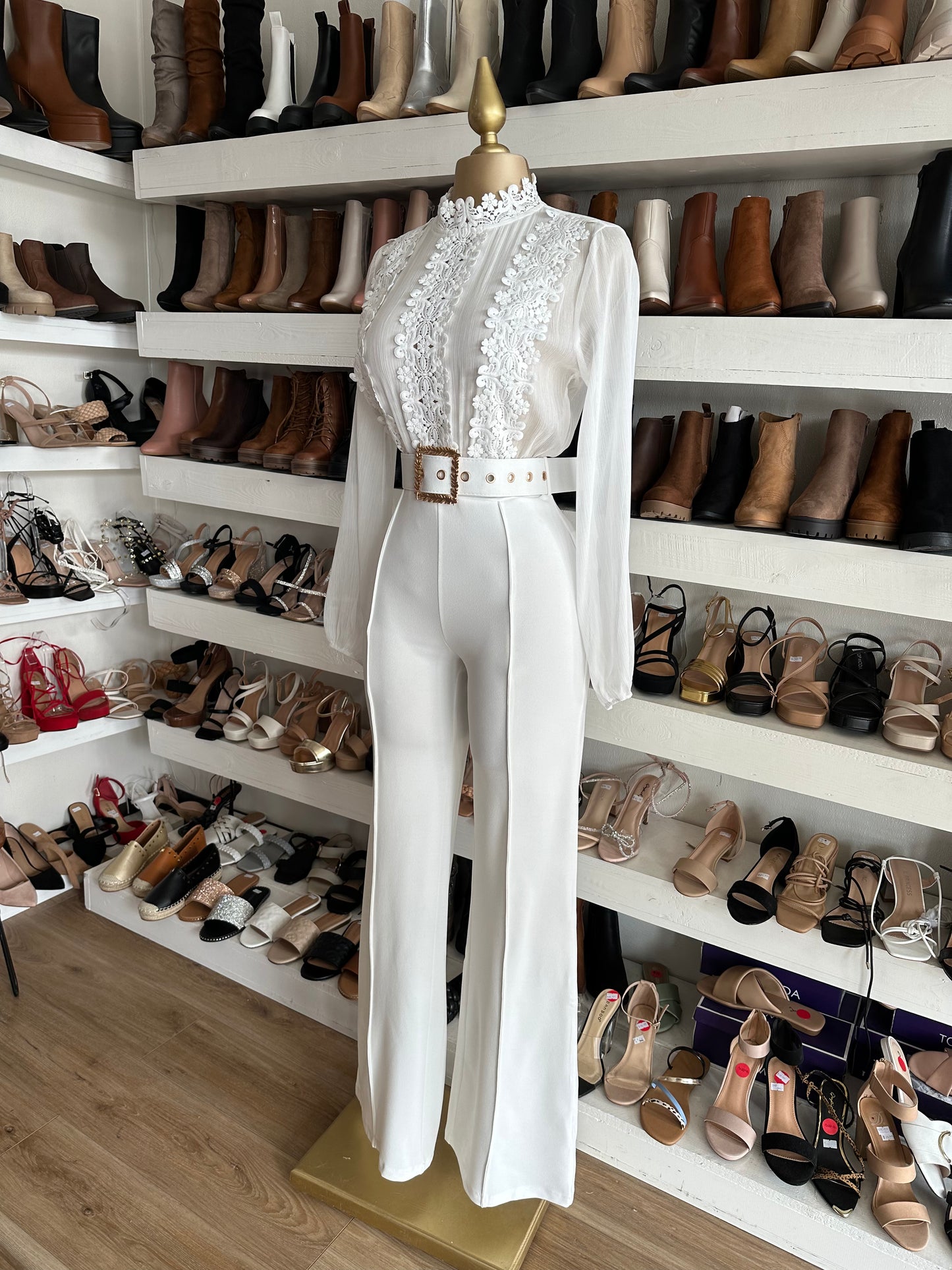 White Lace Jumpsuit