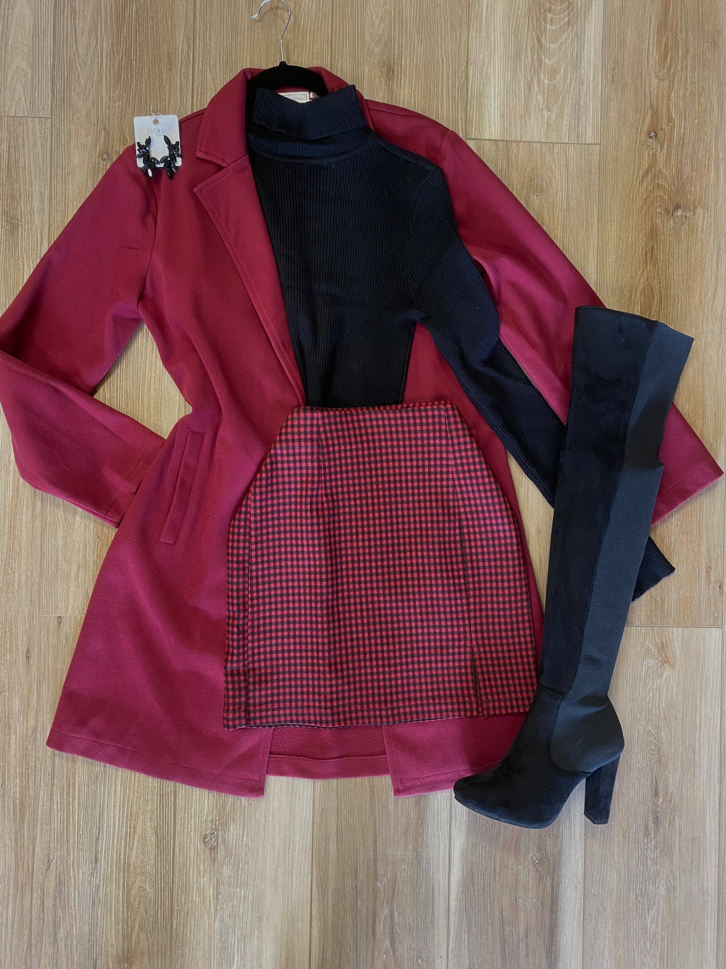 Red Burgundy Coat