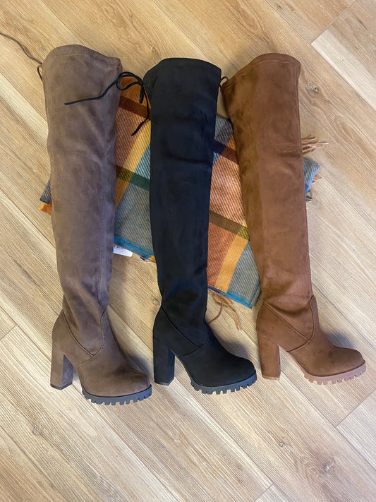 Suede Thigh Boots