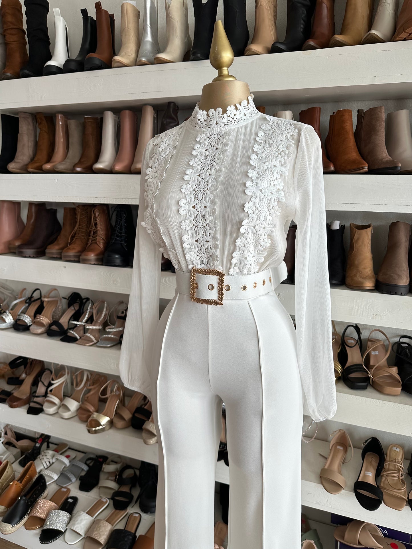 White Lace Jumpsuit