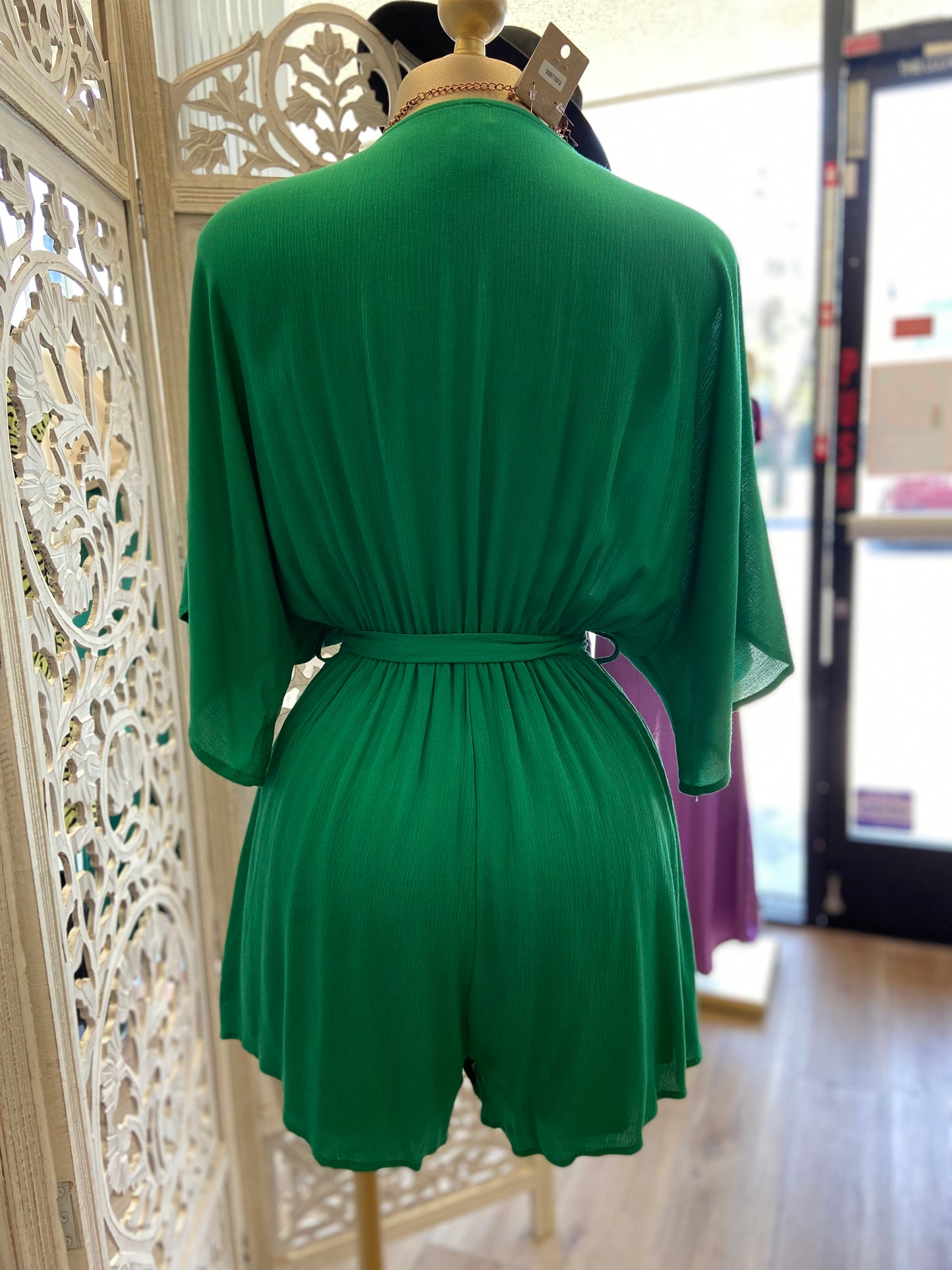 Green Wrapped Romper