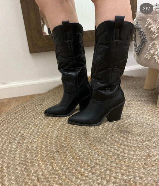 Black Western Boots